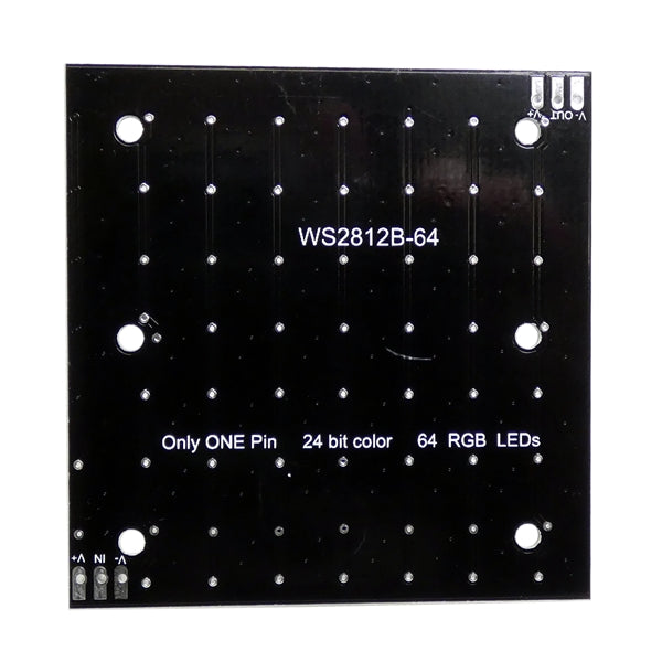 WS2812B RGB Addressable LED 8x8 Module – Addicore